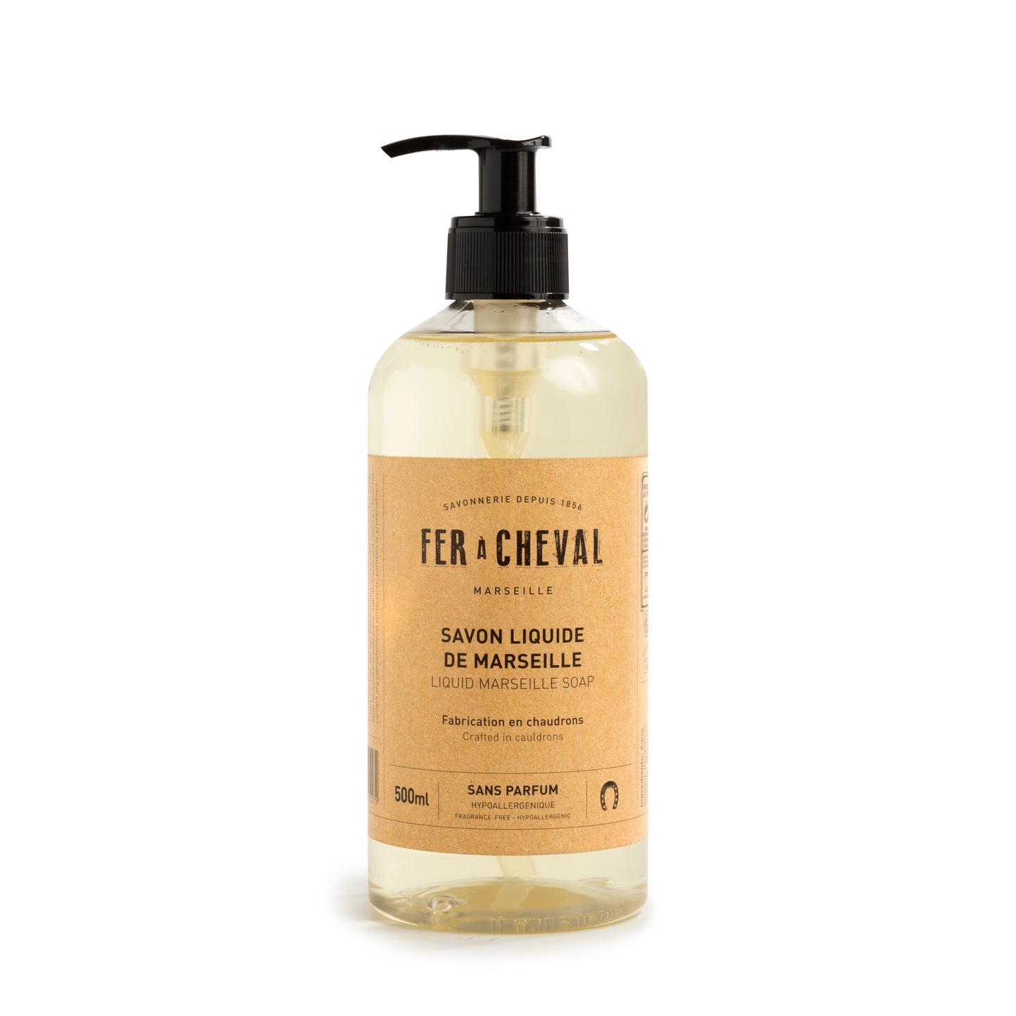 Fer A Cheval Fragrance-Free Marseille Liquid Soap 500ml