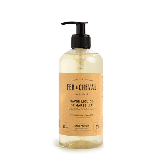 Fer A Cheval Fragrance-Free Marseille Liquid Soap 500ml
