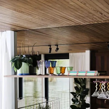 Wine glass eve blue set of 2