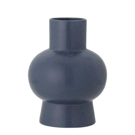 BLOOMINGVILLE-IKO VASE, BLUE, STONEWARE