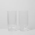 Oscar Ribbed Highball Glass -Clear Glass