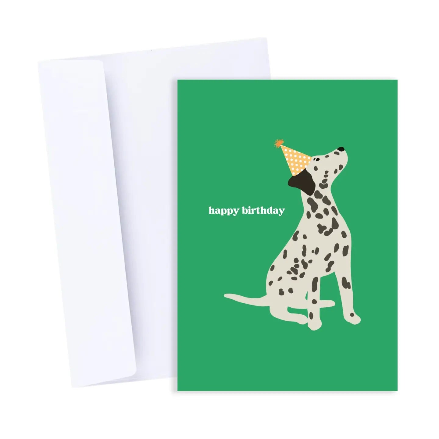 Dalmatian Happy Birthday Card - Colourful Dog Themed Card