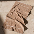 Border Bath Mat in Stone