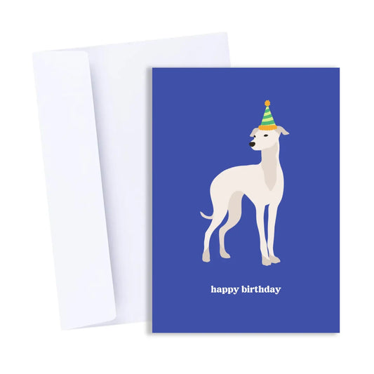 Whippet Birthday Card