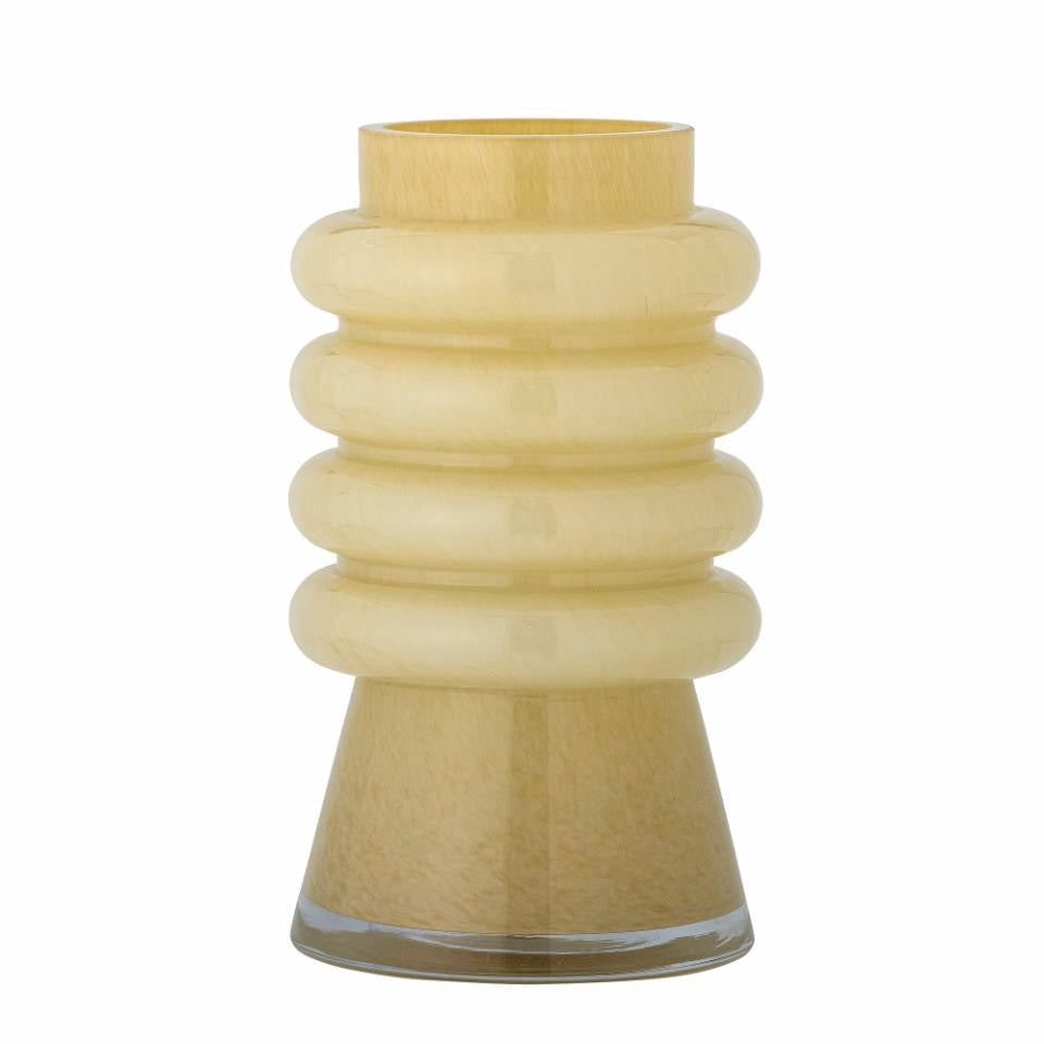Sahara Vase, Yellow, Glass