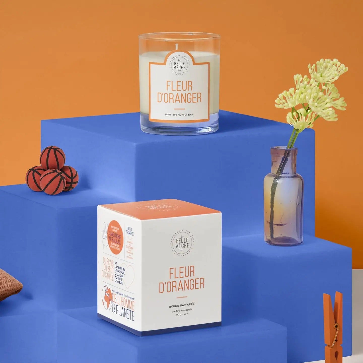 Orange Blossom Scented Candle