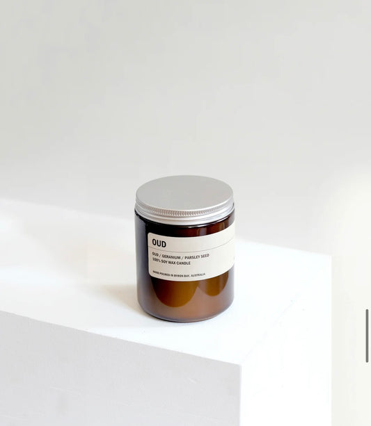 OUD-250g Amber Jar Soy Candle