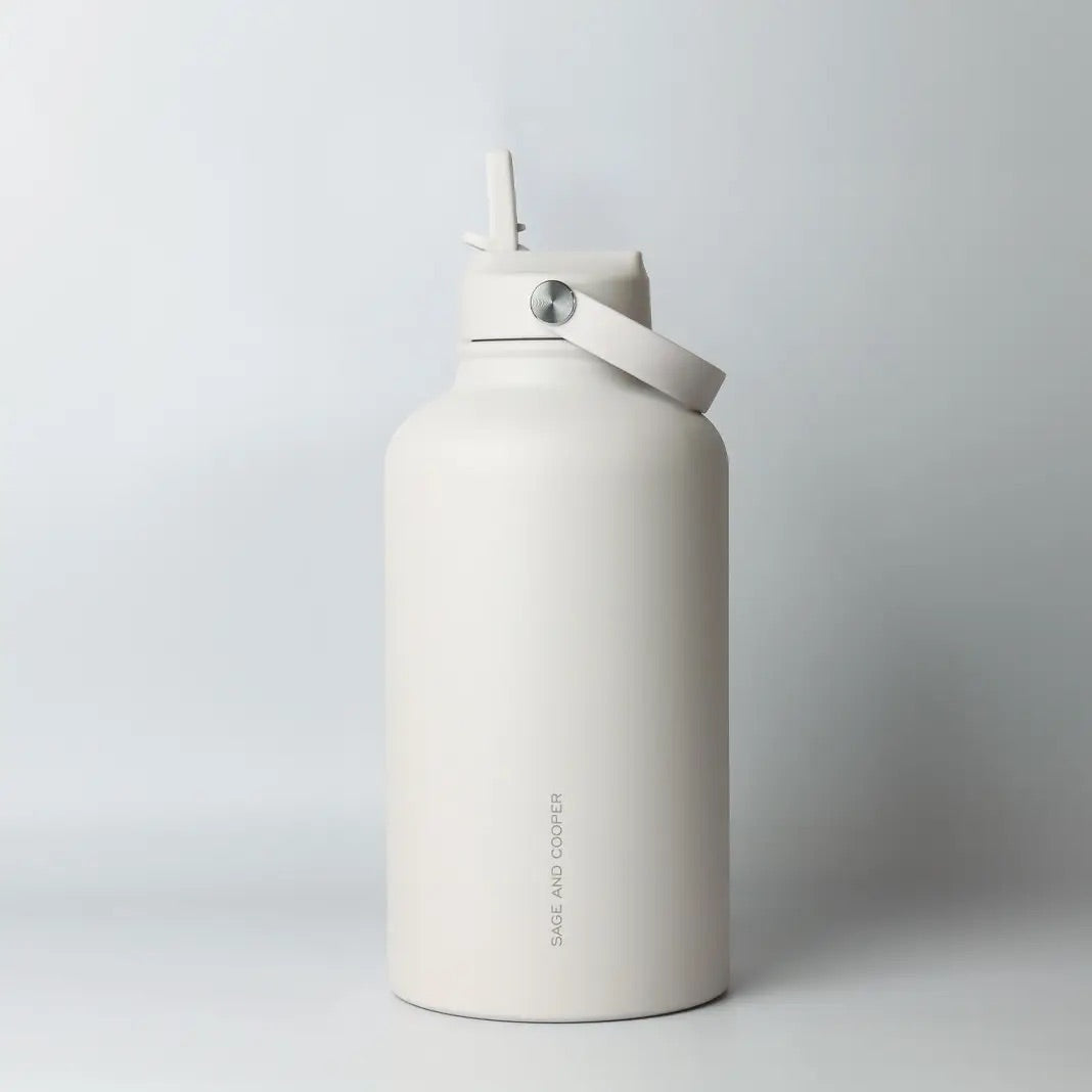 The Sage & Cooper Insulated 1L Drink Bottle -stone