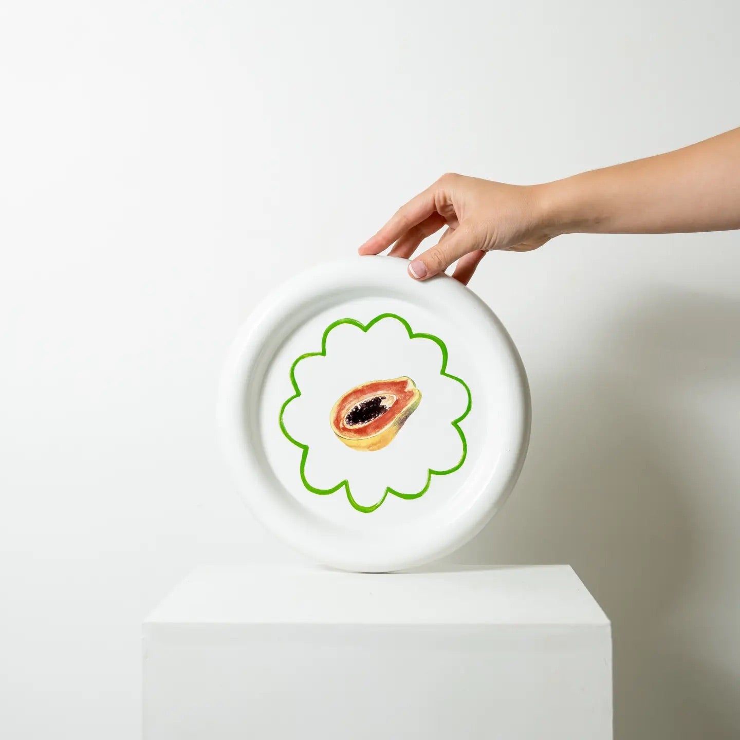 Summer Fruit Plate Collection (Leafy Orange Plate)