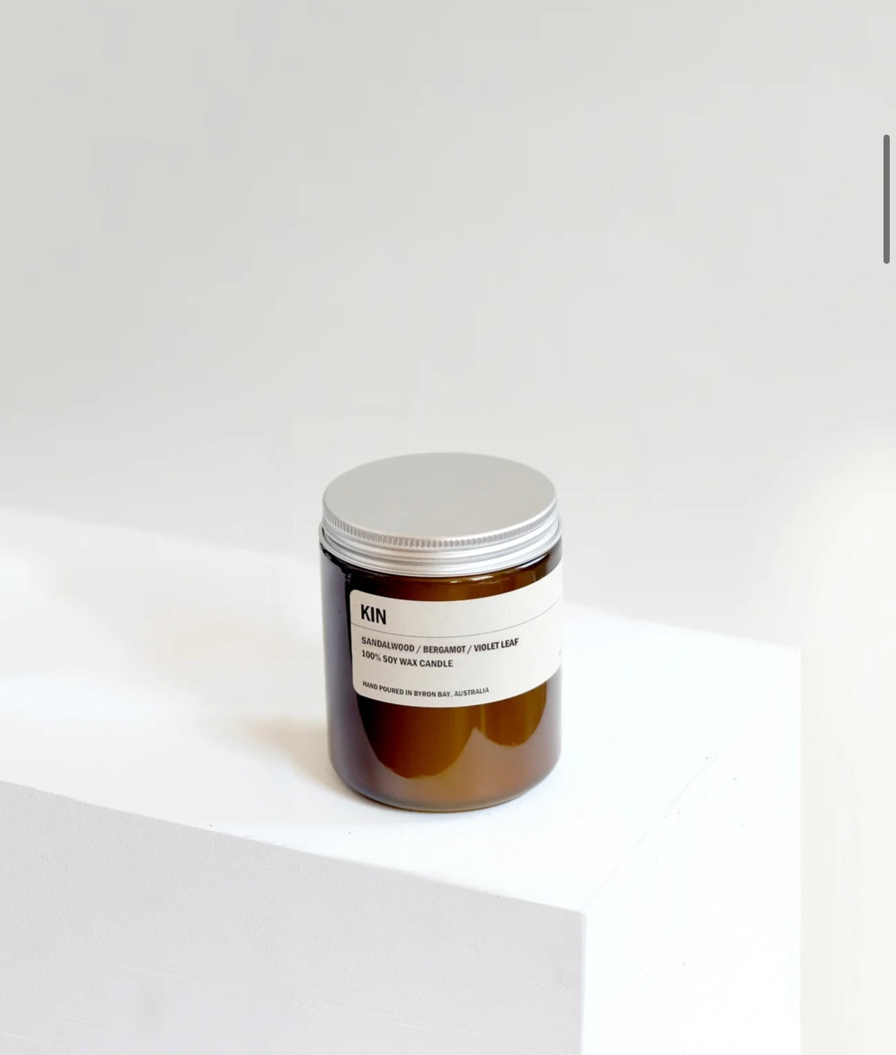 KIN-250g Amber Jar Soy Candle