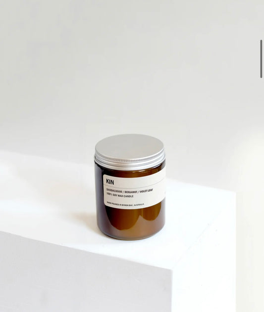 KIN-250g Amber Jar Soy Candle