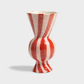 Vase rhombic red